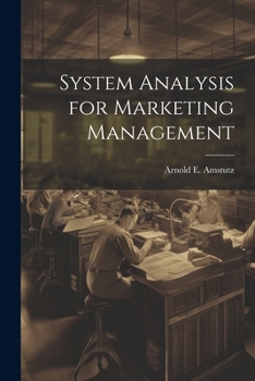 Paperback System Analysis for Marketing Management Book