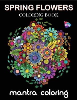 Paperback Spring Flowers Coloring Book