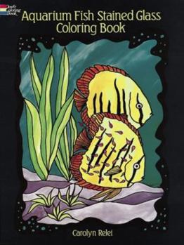 Paperback Aquarium Fish Stained Glass Coloring Book