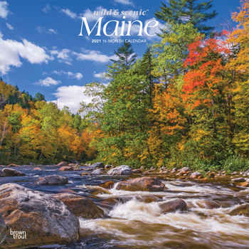 Calendar Maine Wild & Scenic 2021 Square Book