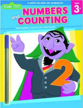 Paperback Sesame Street Numbers & Counting Write-On Wipe-Off Workbook Book
