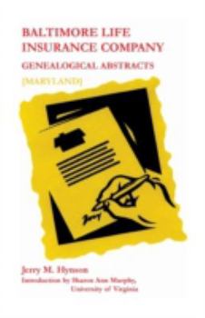 Paperback Baltimore Life Insurance Company Genealogical Abstracts Book