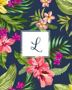 Paperback L: Tropical Floral, 150 Pages, 8" x 10" Book