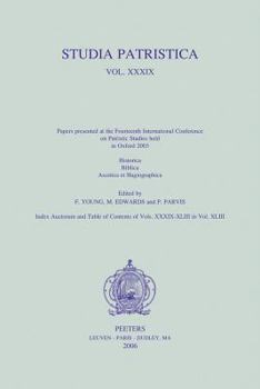 Paperback Studia Patristica. Vol. XXXIX - Historica, Biblica, Ascetica Et Hagiographica Book