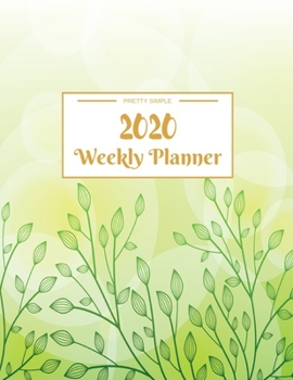 Paperback Weekly Planner 2020: Year At A Glance And Vertical Dated Pages - 8.5 x 11 inches 120 pages Book