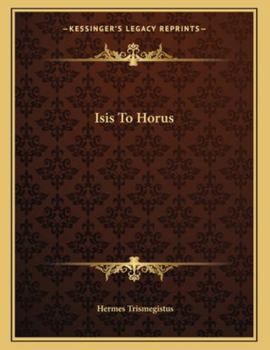 Paperback Isis to Horus Book