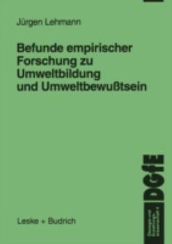 Paperback Befunde Empirischer Forschung Zu Umweltbildung Und Umweltbewußtsein [German] Book