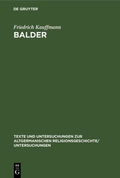 Hardcover Balder [German] Book