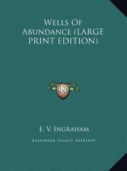 Hardcover Wells of Abundance [Large Print] Book