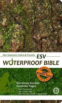 Paperback Waterproof New Testament with Psalms and Proverbs-ESV-Tree Bark Book