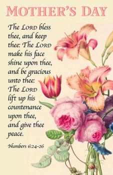 Paperback Mother's Day Bulletin: Mother's Day (Package of 100): Numbers 6:24-26 (Kjv) Book