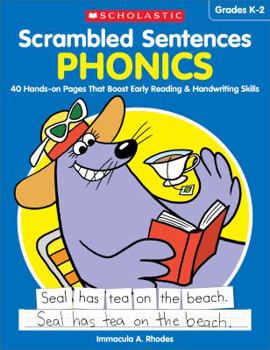 Paperback Scrambled Sentences: Phonics: 40 Hands-On Pages That Boost Early Reading & Handwriting Skills Book