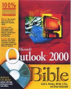 Paperback Microsoft Outlook 2000 Bible [With CD-ROM] Book