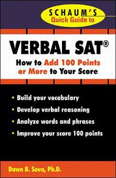 Paperback Schaum's Quick Guide to the SAT Book