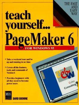 Paperback Teach Yourself--PageMaker 6 for Windows 95 Book