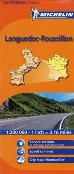 Map Michelin Map France: Languedoc Roussillon 526 (Maps/Regional (Michelin)) (French Edition) Book