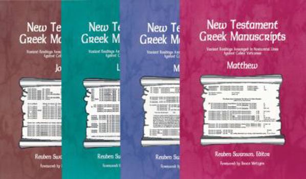 Paperback New Testament Greek Manuscripts: Gospel 4-Pack Book