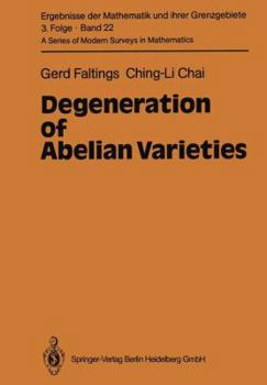 Paperback Degeneration of Abelian Varieties Book