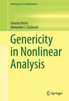 Hardcover Genericity in Nonlinear Analysis Book