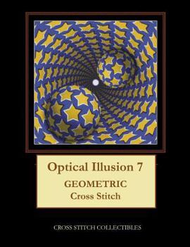 Paperback Optical Illusion 7: Geometric Cross Stitch Pattern [Large Print] Book