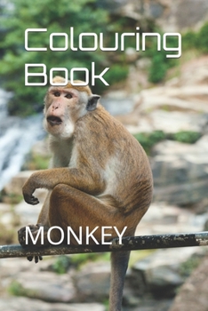 Paperback Colouring Book: Monkey Book