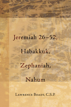 Paperback Jeremiah 26-52, Habakkuk, Zephaniah, Nahum Book