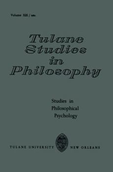 Paperback Studies in Philosophical Psychology Book