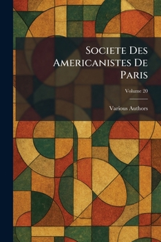 Paperback Societe Des Americanistes De Paris Book