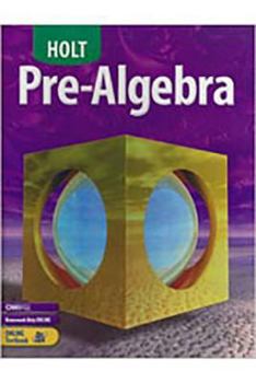 Hardcover Holt Pre-Algebra: Student Edition 2004 Book