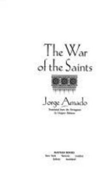 Hardcover The War of the Saints Book