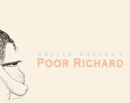 Hardcover Philip Guston's Poor Richard Book