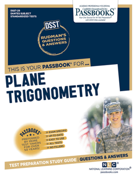 Paperback Plane Trigonometry (Dan-29): Passbooks Study Guide Volume 29 Book