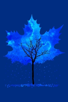 Notebook: Maple Tree Artistic Falling Leaves Autumn Fall Black Lined Journal Writing Diary - 120 Pages 6 x 9