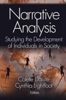 Paperback Narrative Analysis: Studying the Development of Individuals in Society Book
