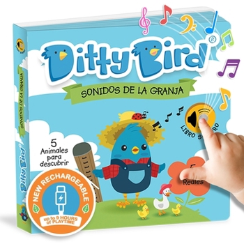 Ditty Bird | Sonidos de la Granja - Farm Animal Sounds | Interactive Musical Sound book for toddlers 1- 3 | Bilingual Libro sonoro en español (Spanish Edition)