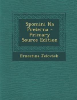 Paperback Spomini Na Pre Erna - Primary Source Edition [Slovenian] Book