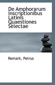 Paperback de Amphorarum Inscriptionibus Latinis Quaestiones Selectae Book