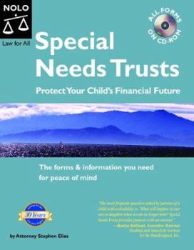 Paperback Special Needs Trusts "With CD": Protect Your Child's Financial Future [With CDROM] Book
