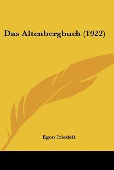 Paperback Das Altenbergbuch (1922) [German] Book