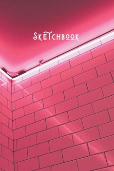 Sketchbook: Simple Minimalists Blank Paged Sketch Book | For Creative Artists Practicing Sketching Doodling Drawing Skills | Red Light Art - Architecture Series