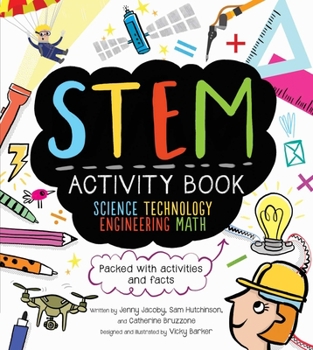 Paperback STEM Activity Book: Science Technology Engineering Math: Packed with Activities and Facts Book