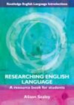 Paperback Researching English Language: A Resource Book for Students Book