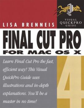 Paperback Final Cut Pro 4 for Mac OS X: Visual Quickpro Guide Book