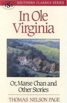 Paperback In OLE Virginia: Or, Marse Chan and Other Stories Book