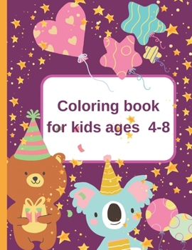 Paperback Coloring book for kids ages 4-8 Book