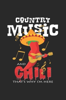 Country music and chili: 6x9 Chili Pepper | grid | squared paper | notebook | notes