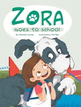 Hardcover Zora Goes To School [Large Print] Book