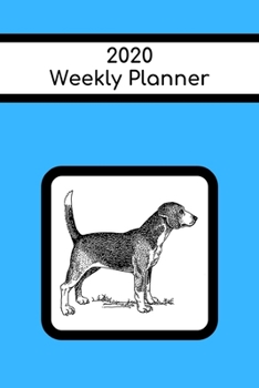 Paperback 2020 Weekly Planner: Beagle; January 1, 2020 - December 31, 2020; 6" x 9" Book
