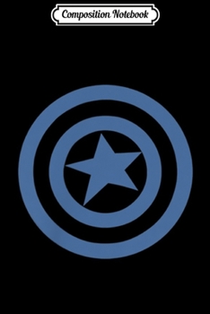 Composition Notebook: Marvel Captain America Avengers Shield Badge Graphic  Journal/Notebook Blank Lined Ruled 6x9 100 Pages