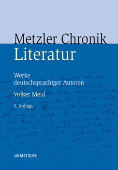 Paperback Metzler Literatur Chronik: Werke Deutschsprachiger Autoren [German] Book